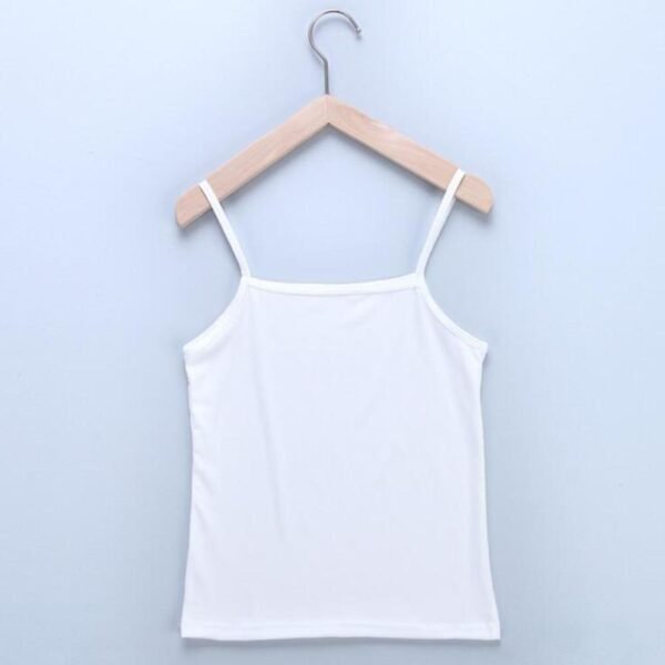 Women's slim fit camisole with stretchy spaghetti straps, sleeveless O-neck basic vest top, perfect for casual wear and layering.