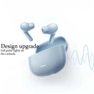 Redmi Buds 6 Lite compact Bluetooth 5.3 earbuds with dual-mic AI noise reduction, long battery life, and lightweight design for music and calls.