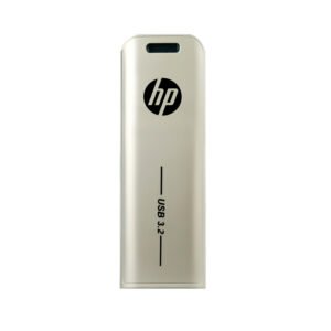 HP x796w USB 3.2 flash drive with high-speed metal slide design, available in 32GB, 64GB, and 128GB storage options for fast and reliable data transfer.